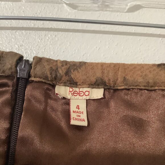 Vintage Y2K Animal Print Snakeskin Fairy Grunge Fairycore Maxi Peasant Skirt 4 - Picture 7 of 8